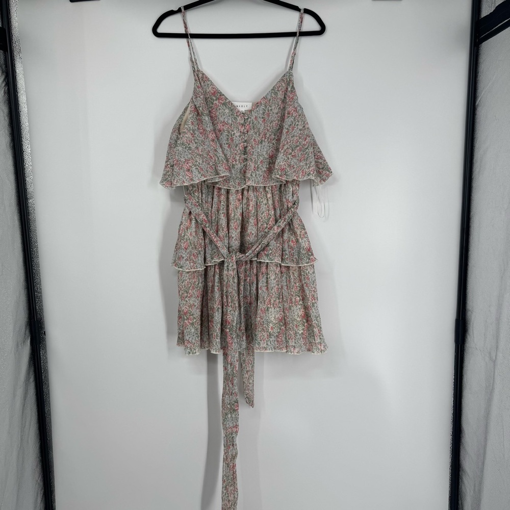NWT Mable Mini Floral Ruffle Dress - Picture 2 of 11